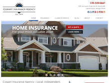 Tablet Screenshot of cowartinsurance.com